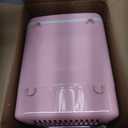 Skincare Fridge - 4L Makeup Fridge for Refrigerating Makeup, Skincare and Food, Mini Fridge for Bedroom, Office and Car, Cooler and Warmer, Beverage Cooler, Leather Pink