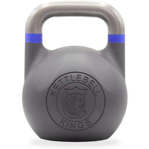 Kettlebell Kings Competition Kettlebell - 20-75 lb Cast Steel Weight for Strength Training - Smooth Grip Fitness Edition Design - Ergonomic Shape with Flat-Bottom for Workout, Gym and Home Exercise