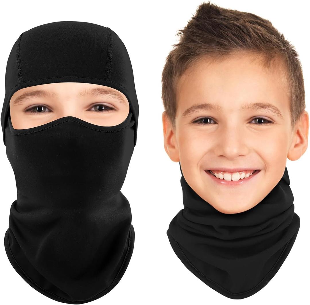 Ameceres Kids Balaclava Ski Mask Cold Weather Windproof Tactical Face Mask Winter for Skiing Snowboarding Cycling