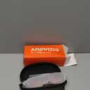 ANDWOOD Fit Over Blue Light Blocking Glasses for Women Men Fitover Computer TV Gaming AR Coatings Lens Improve Sleep (Black | Strengthen Protect- Amber Lens)