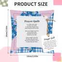 5 x Bozidol 6 Pcs Mini Prayer Quilt with Cross Inside, Portable Scripture Pocket Prayer Quilt Squares Christian Gifts for Women Easter Mother's Day Pastor Appreciation Sympathy Gifts