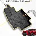 Custom Fit Floor Mats & Cargo Liner for Lexus RX350/RX350h/RX500h 2023-2026 (Excludes RX450h+ PHEV), Heavy Duty TPE All-Weather Trunk Mat