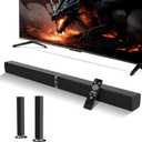 MZEIBO Sound Bar for Smart TV80W Detachable Bluetooth Soundbar with Powerful Bass, 2-in-1 Home Theater Audio System, ARC/Optical/AUX Connectivity for TV/PC/Laptop/Game Console