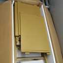 5 Tier Foldable Storage Shelves, Expandable Folding Shelving Units with Wheels, Changeable into 2 Shelf Units, Collapsible Adjustable Storage Rack Metal Shelves for Storage, Pantry, Garage, Gold