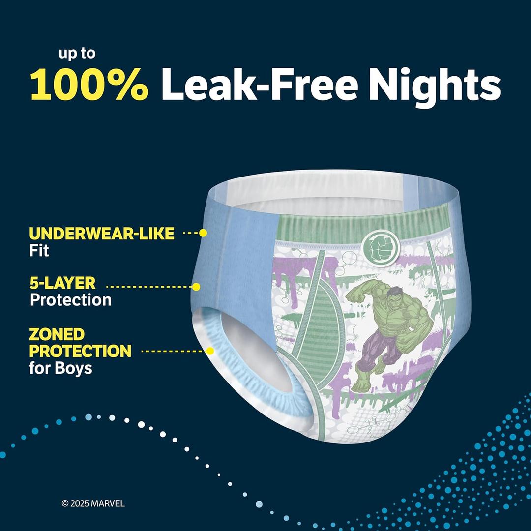 Goodnites Boys' Nighttime Bedwetting Underwear, Size S/M (43-68 lbs), 22 Ct  Goodnites Boys' Nighttime Bedwetting Underwear, Size S/M (43-68 lbs), 22 Ct