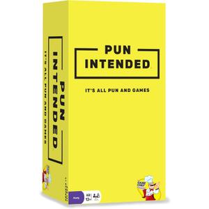 Pun Intended Party Game for Pun Lovers - Hilarious Game Night Card Game for Friends & Family