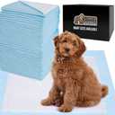 Gorilla Guard Disposable Puppy Pads, 100 Count 22x22 in, 5 Layer Pee Pads for Dogs, Absorbent Diaper Changing Pad, Dog Potty Training Supplies, Quick Dry Pet Housebreaking Essentials for Puppies