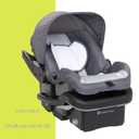 Baby Trend Expedition Zero Flat Jogger Travel System with LED Lights, Dash Grey, Stroller + Car Seat