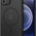 CACOE Magnetic Case for iPhone 12 & iPhone 12 Pro 2020 6.1 inch-Compatible with MagSafe & Magnetic Car Phone Mount,TPU Thin Phone Cases Cover Protective Shockproof Anti-Fingerprint(Matte Black)