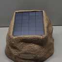 Victrola Rock Speaker Connect, Sand, Wireless Outdoor with Bluetooth 5.3, 22-Hour Battery Life, with Solar Charging, Link Up to 20 Rock Speakers, IP65 Water & Dust Resistant (Sand, Single)