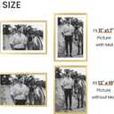 upsimples 13x19 Picture Frame, Display Pictures 11x17 with Mat or 13 x 19 Without, Wall Hanging Poster Frames, Gold, 1 Pack