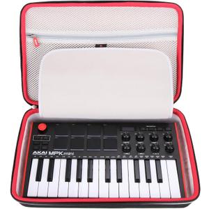 Mchoi Hard Travel Carrying Case for AKAI Professional MPK Mini MK3 / Mini Play USB MIDI Keyboard Controller, Case Only