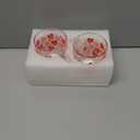 Willinglong 2 Pack Valentine Glass Cups Heart Coffee Mugs Valentines Gifts 12 oz Pink Red Heart Coffee Cup with Handle Bulk Sweet Drinking Mugs for Valentines Wedding Party Drinkware Love Gifts