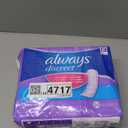 Always Discreet Adult Incontinence Pads for Women, Drier, 4 Drop Long Length, Moderate Absorbency, Pads for Bladder Control Management, Bladder Leaks, & Postpartum Pads, 54ct