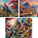 Bits and Pieces - Value Set of 3-300 Piece Jigsaw Puzzles for Adults with Large Pieces, Bulk Puzzles with Majestic Landscapes - Puzzle Packs for Adults, Puzzles Bulk Bundle - Puzzle Size: 18" x 24"