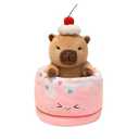 Ditucu Cute Capybara Plush with Bee Backpack Soft Capibara Stuffed Animal Plushies Toys Gifts for Kids Brown 9 inch