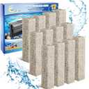 12PCS Ammonia Reducer Filter Pads Compatible with Aqueon Quietflow 20 & 75, Sponge Replacement Filter Cartridges for Aqueon Quietflow LED PRO Aquarium Fish Tank Power Filter