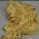 Women's Wigs 70s 80s Fashion Singer Wigs Blonde Long Curly Beehive Wigs for Halloween Costume Party Wig