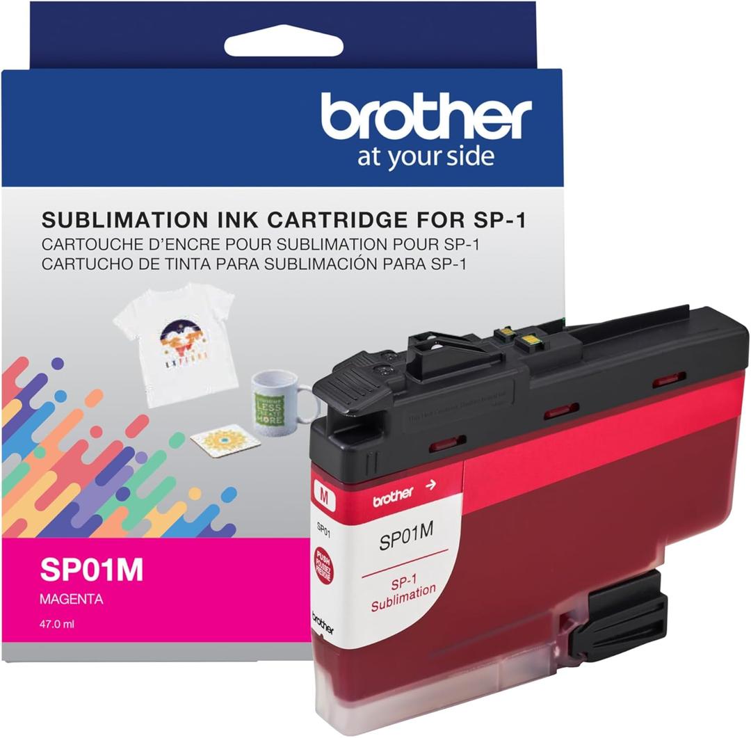 Brother Genuine Sublimation Ink Cartridge Magenta (SP01MS), 48 ML