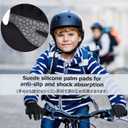 Azarxis Kids Snow Ski Gloves, Children Winter Waterproof Windproof Warm Touchscreen Snowboard Gloves for Boys & Girls (7-8 Years Old, #07 Black)