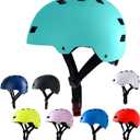 Bike Helmet 3 Sizes for Teenager Kids Youth Adults,Bavilk Skateboard Helmet Adjustable Multi-Sport Bicycle Cycling Scooter Roller Skate Inline Skating Rollerblading for Girls Boys Women Men Teen (M: 21.6-22.9", Matte Mint-green)