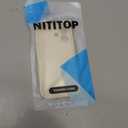 NITITOP Compatible with iPhone 16 Case Silicone Cute Flower Floral Sunflowers Pattern for Women Girl Trendy Slim Fit TPU Silicone Shockproof Full Camera Protection Cover - White