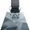 Office Chair Mat for Hardwood Floor,60"x48" Under Desk Mat, Computer Chair Rug,Anti-Slip Carpet Chair Mats Floor Protector for Home Office,Black Grey