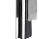 KOKOSIRI Bathroom Towel Rack 2-Tier Standing Towel Racks with Marble Base, Stainless Steel Freestanding Towel Bars, Thicken Steady Design, Polished Chrome THS0001-CH