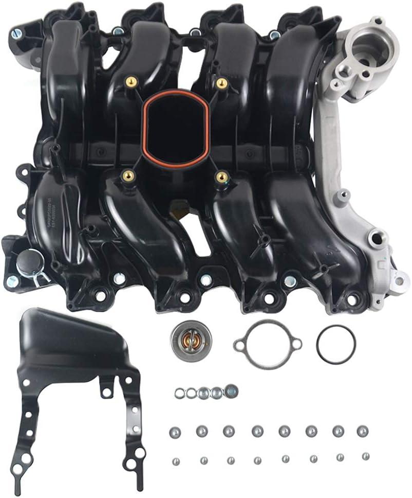 615-175 Upper Intake Manifold with Gaskets for 2001-2011 Fo-rd Crown Vict-oria Mus-Tang Expl-orer Lin-coln Town Car Mer-cury Grand Mar-quis Mount-aineer V8 4.6L 9W7Z9424A GELUOXI