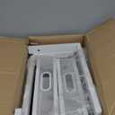 2 Pack 21IN-Depth Under Sink Organizer With Next-Gen Ball-Bearing Slides,2-Tier Precision Mesh Pull Out Cabinet Storage for Bathroom&Kitchen,Height Adjustable Drawers Shelf,Anti-rust-White