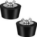 2 Pieces Pool Winterizing Plug 1-1/2 inch,Premium Swimming Pool Winter Expansion PVC/Steel Pipe Plugs with SS Screw, Stainless Steel Bolts, Heavy Duty Rubber (1-1/2 inch)