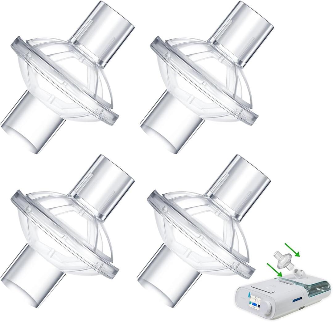 Inline Filter for CPAP Universal for BiPAP Machine Inline CPAP Filters Standard Tubing Compatible with All 22mm 25mm Tube Effectively Filters 4 Pack