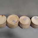 ECO SOUL 6 Inch Disposable Bamboo Plates (100 Pack, Round)