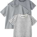 Little Planet by Carter's Unisex-Baby 3-Pack Tops Made with Organic Cotton 2T