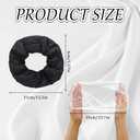 2 Pcs Hair Dryer Heat Shield with 10 Disposable Plastic Hoods(Black)