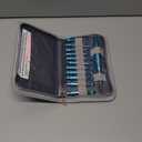 Svartur Interchangeable Crochet Hook Set with 12 Hooks  Ergonomic Crochet Hooks Large Handle, US Sizes E-4 to N-15 (3mm10mm), Smooth & Lightweight, Crochet Kit with Storage Case, Blue