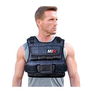 miR Air Flow Weighted Vest with Zipper Option 20lbs - 60lbs (50lbs, Standard)