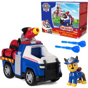 Paw Patrol Fire Rescue: Chase Rescue Fire Cruiser with Action Figure, Projectile Launcher, and Toy Truck, Kids Toys for Boys & Girls Ages 3 and Up