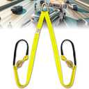 V-Bridle Tow Strap 2" x 4' with Snap Hooks, Cordura Sleeve, and Axle Straps | D-Ring for Enhanced Stability | Recovery Strap 5500lbs Load for Car Towing, Rollback, Flatbed, Tow Truck