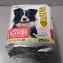 Paw Inspired 20ct Disposable Dog Diapers | Female Dog Diapers Ultra Protection | Diapers for Dogs in Heat, Excitable Urination, or Incontinence (Large)