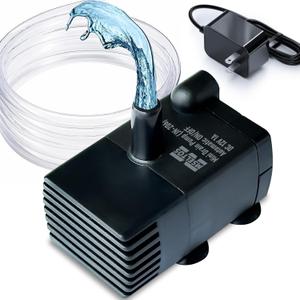Automatic Small Sump Pump with Water Sensor, 8 FT Lift 70 GPH 115V/230V Mini Condensate Pump with Float Switch, Water Removal for Dehumidifier, Air Conditioner, Ice Maker, Basement, Auto On Off (Black)