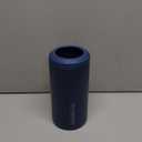3 in 1 Slim Can Cooler for 12 OZ Skinny Can, Regular Can & Beer Bottle - Keep Cold for 6 Hours - Double Walled Insulated Stainless Steel Vacuum Beverage Can Insulator (Navy Blue)