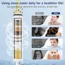 2 Pack Replacement Filters for Shower Head with Handheld, Water Softener Filters Beads for Hard Water, Remove Chlorine, Reduces Dry Itchy Skin