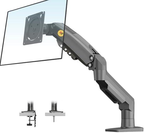 NB North Bayou Monitor Mount,Fits 17-30" or Bigger Computer Monitors(Within 19.8lbs), Adjustable Stand with Tilt Rotation Swivel Function, Desk Mount F80
