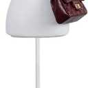 Female Linen Fabric Mannequin Torso Dress Form with Detachable Head, Two Wooden Hands and Height-Adjustable Metal Display Stand