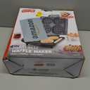 Dash Multi Mini Waffle Maker- Quad Waffle Maker for Family Breakfasts - Dual Nonstick Heating Plates & Easy-Release Surface - Compact & Fast-Heating - Aqua