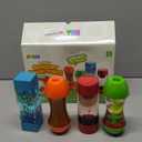 JOYIN 4-Pack Fidget Tubes for Kids, Sensory Tubes, Stress Relief Toy, Speech Therapy, Calming Toys for Children with Autism, Calm Down Corner Classroom Supplies, Christmas School Gifts for Toddlers