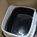 Arm & Hammer Rimmed Cat Litter Box with High Sides and Microban, Made in USA