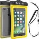 Waterproof Phone Pouch, PunkBag Universal Floating Dry Case Bag for Most Cell Phones incl. iPhone 8 Plus & Samsung Galaxy S9 | Perfect for Keeping Your Cellphone & Valuables Dry and Safe (Yellow)