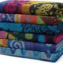Ben Kaufman Terry Beach & Pool Towel - Large Cotton Towels for Pool, Beach, Bath, Gym & More - Soft, Absorbent & Oversized Beach Towel Bundle - Multipack with Assorted Colors - 30 x 60 (6-Pack)